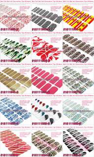 30 Design Nail Art Foil Sticker Wraps Finger & Toe Manicure Patch #V 