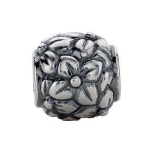  Kera Sterling Silver Pattern Flower Bead Jewelry