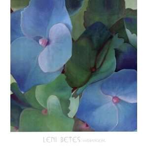  Hydrangeas Poster by Leni Betes (30.00 x 34.00)