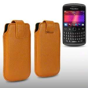  BLACKBERRY CURVE 9360 TEXTURED PU LEATHER SLIP IN CASE, BY 