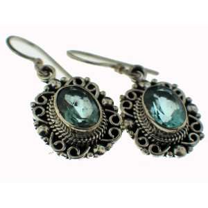    Sterling Silver Gemstone Earrings   Blue Topaz (7 ctw) Jewelry