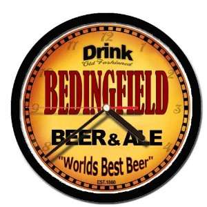  BEDINGFIELD beer and ale cerveza wall clock Everything 