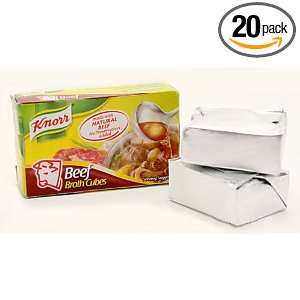 Knorr Broth cubes beef (2 cubes) 20g (Pack of 20)  Grocery 