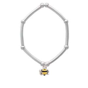  Mini Bumble Bee Tube and Bead Charm Bracelet [Jewelry 