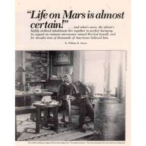   1984 Astronomy Pecival Lowell Life on Mars Red Planet 