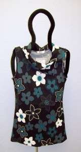 NWOT FUNKY PEOPLE Floral Retro Tank Tunic Top S & XL  