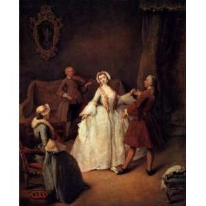  Hand Made Oil Reproduction   Pietro Longhi   24 x 30 