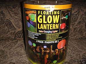 Aqua Glow #2 Pack Pool & Party Floating Light Lanterns  