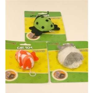  New   3 Piece Assorted Pull String Cat Toys Case Pack 48 