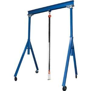 Vestil Steel Gantry Crane   Adjustable Height, 6000 Lb. Capacity, 20ft 