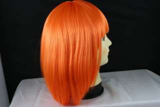 P24 / Halloween orange color cosplay woman short wig / wigs costume 
