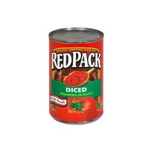  Red Pack Diced Tomatoes in Juice,14.5 oz, (pack of 2 