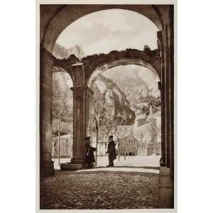  1928 Entrance Montserrat Benedictine Monastery Spain 