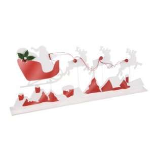 31 Reindeer and Sleigh Silhouette Table Top Christmas Decoration 