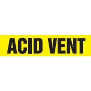  ACID VENT   Snap Tite Pipe Markers   outside diameter 5 1 