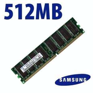  Samsung 512MB PC3200 CAS 3.0 DDR 400MHz 184 Pin 64x64 