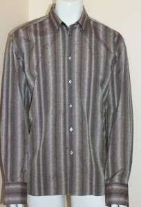 225 Ted Baker London Long Sleeve Cotton Shirt US Size XL , M Europe 