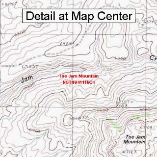  USGS Topographic Quadrangle Map   Toe Jam Mountain, Nevada 