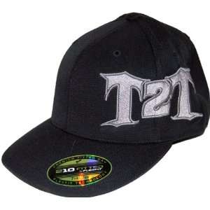  Toe 2 Toe T2T Logo Black Flex Fit Hat (SizeL/XL) Sports 