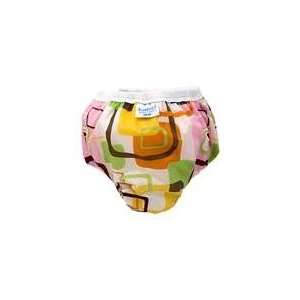   Taffeta Potty Training Pants   Large   Groovey Squares Lt. Pink Baby
