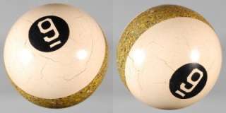 Antique/Vintage 2 inch Agate Set Cue Ball with Star and Box Bottom 