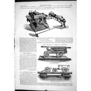 Engineering 1887 Berthon Pontoon Bridge Wood Planing Moulding Machine 
