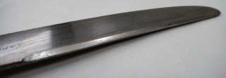 antique victorian SILVER FRENCH FLATWARE 8 KNIVES ~HALLMARK SQUARE 