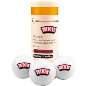 Western Kentucky Hilltoppers Rx Three Pack Golf Balls 