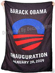 Barack Obama Inauguration Woven Throw Blanket 44x66  