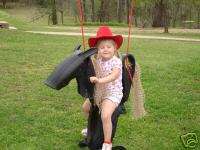 Roping Pony Horse Tire Swing  