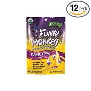 Funky Monkey Dried Fruit, Purple Funk, 0.42 Ounce (Pack of 12)  
