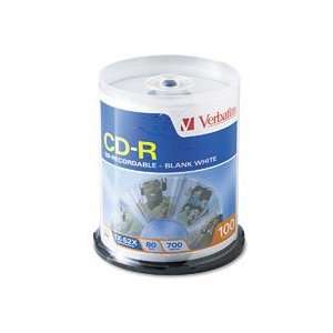  VER94712 Verbatim® DISC,CDR,52X,100SPINDLE Electronics