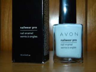 Avon Nailwear Pro Nail Enamel Polish Vintage Blue NIB 094000527841 