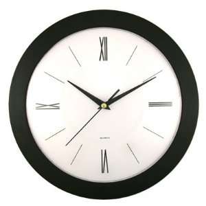  Timekeeper 12 Inch Round Clock   Black