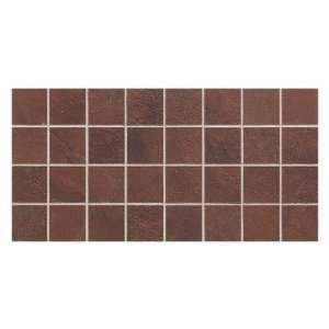   CS5133MSC1P Continental Slate 12 x 24 Block Mosaic in Indian Red