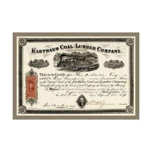  Karthus Coal and Lumber Company 20x30 poster