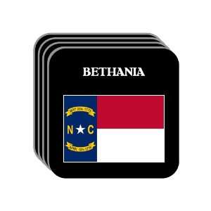 US State Flag   BETHANIA, North Carolina (NC) Set of 4 Mini Mousepad 