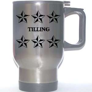  Personal Name Gift   TILLING Stainless Steel Mug (black 