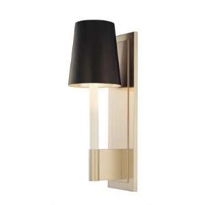  Sottile One Light Wall Sconce in Satin Nickel Shade White 