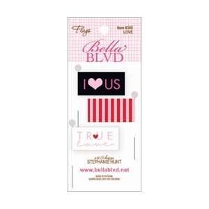  Bella Blvd Stick Pin Paper Flags 3/Pkg Love; 8 Items/Order 