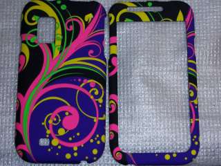 Samsung i500 Fascinate Phone Cover Pink, Green, Yellow on Purple 