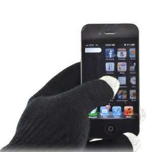  Texting Gloves Smart Stylus Winter BLACK 5 FINGERS 