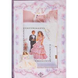  Quinceanera Guest Book Sets   White Color Pearl Hard Cover 