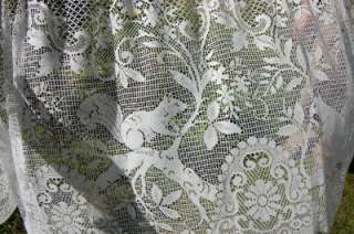 VTG FReNCH Net CuRTaiN VaLaNCe LaCe CRoCHeT / BiSTRoT CaFe CouNTRy 