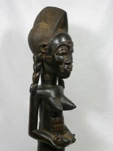 Fine African Art BAULE Fertility Spirit Couple Figure  
