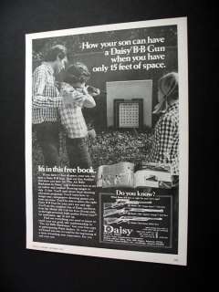 Daisy BB Guns gun Target Practice 1974 print Ad  