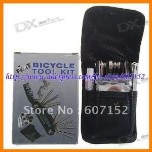  chromed steel bicycle repair tool kit