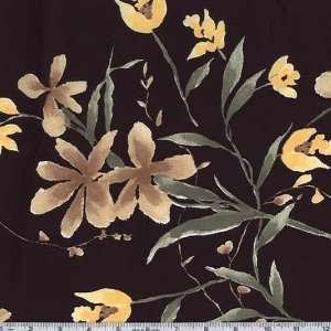  56 Wide Rayon Faille Garden Black Fabric By The Yard 