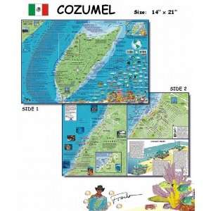 Frankos Dive Map of Cozumel
