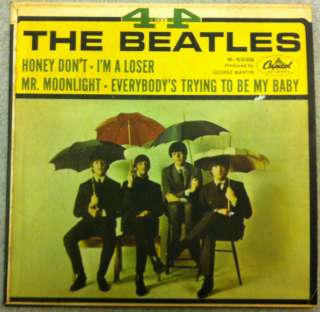 the beatles 4 by 4 label capitol records format 45 rpm 7 ep mono 